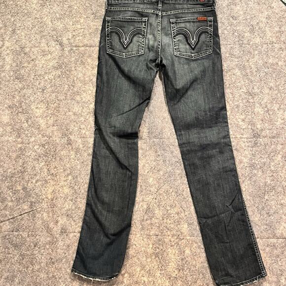 7 FOR ALL MANKIND Woman’s Vtg “Kate” Blue Jeans Size 26 Made In USA - Picture 11 of 15